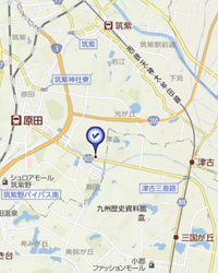 福岡県筑紫野市　かねこ動物病院　地図